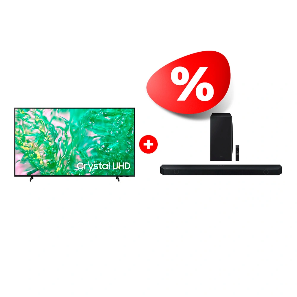 Комплект Саундбар Samsung HW-Q800C/RU + LED телевизор Samsung UE50DU8000UXCE 