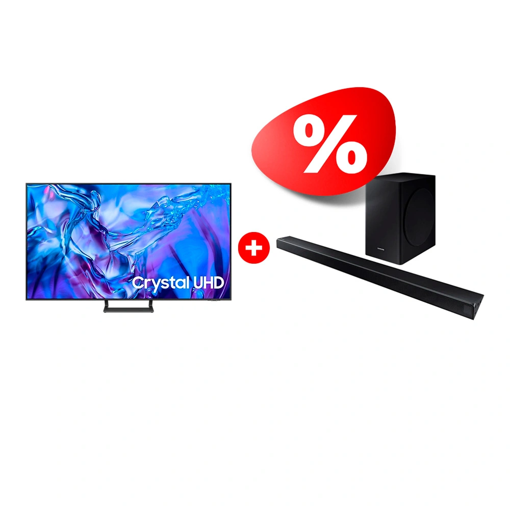 Комплект Саундбар Samsung HW-R650/RU + LED телевизор Samsung UE65DU8500UXCE 