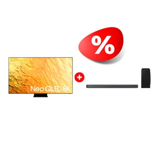 Комплект Саундбар Samsung HW-Q800B/RU + Neo QLED 8K телевизор Samsung QE75QN800BUXCE 