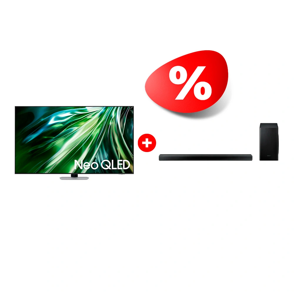Жиынтық Samsung саундбары HW-Q70T/RU + Neo QLED телевизор Samsung QE65QN90DAUXCE 