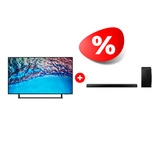 Комплект Саундбар Samsung HW-Q70T/RU + LED телевизор Samsung UE43BU8500UXCE 