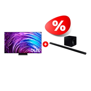 Комплект Саундбар Samsung HW-S800B/RU + OLED телевизор Samsung QE77S95DAUXCE 