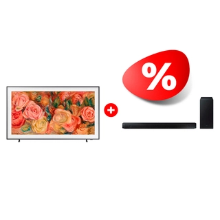 Жиынтық Samsung саундбары HW-B550/RU + QLED The Frame телевизор Samsung QE75LS03DAUXCE 