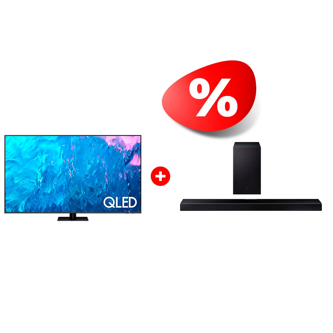 Жиынтық Samsung саундбары HW-Q600A/RU + QLED TV Samsung QE85Q70CAUXUZ 