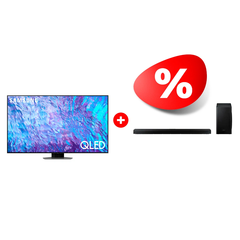 Жиынтық Samsung саундбары HW-Q60T/RU + QLED Samsung теледидары QE65Q80CAUXCE 
