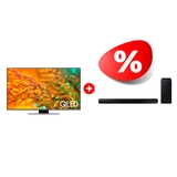 Жиынтық Samsung саундбары HW-B550/RU + QLED телевизор Samsung QE55Q80DAUXCE 