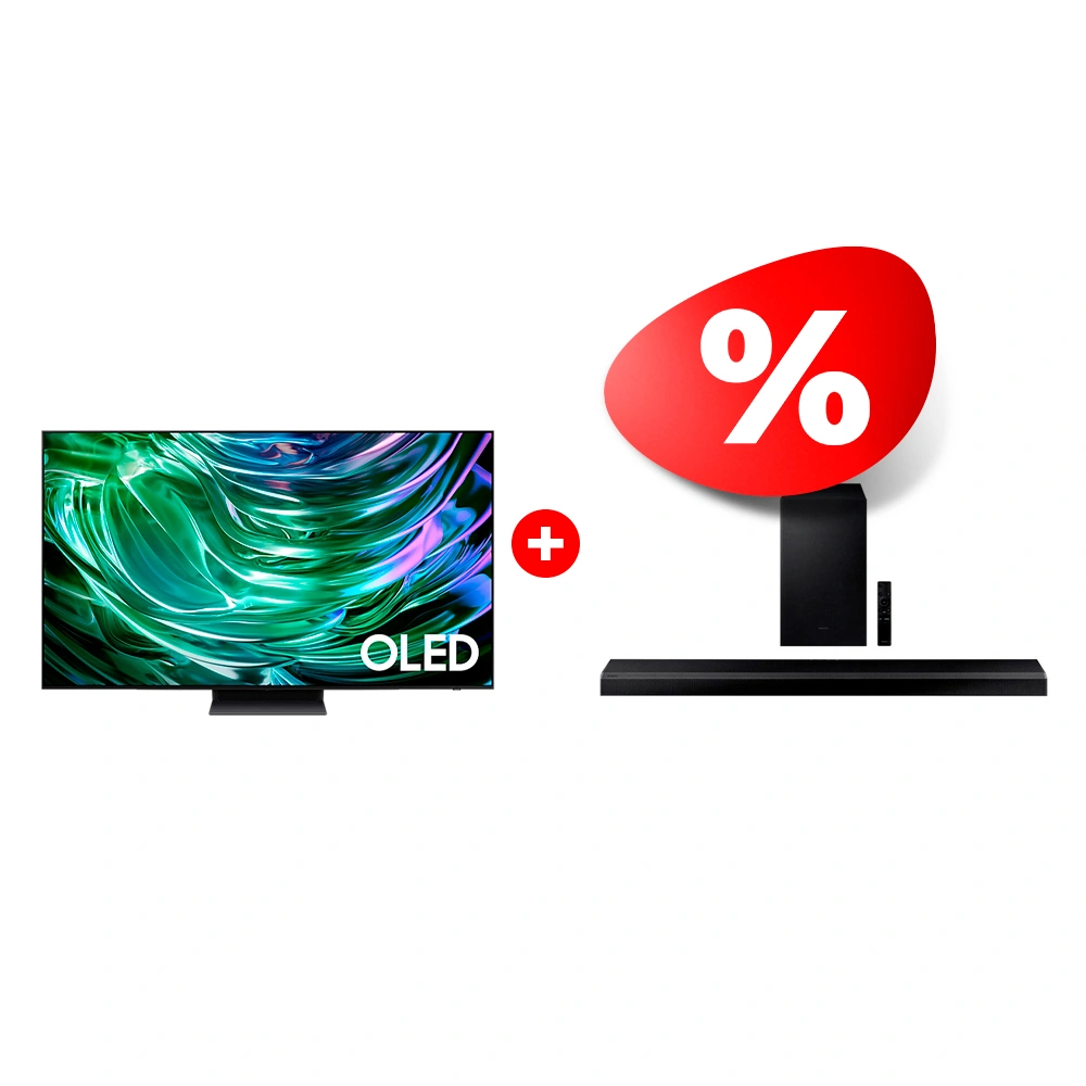 Комплект Саундбар Samsung HW-Q700A/RU + OLED телевизор Samsung QE65S90DAUXCE 
