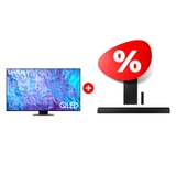 Комплект Саундбар Samsung HW-A450/RU + QLED телевизор Samsung QE65Q80DAUXCE 