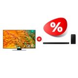 Комплект Саундбар Samsung HW-B650/RU + QLED телевизор Samsung QE55Q80DAUXCE 