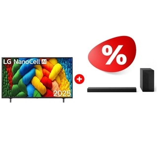 Комплект Саундбар LG S60T + LED телевизор LG 65NANO80A6B 