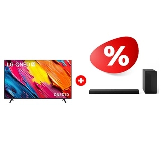 Комплект Саундбар LG S60T + QNED телевизор LG 75QNED70A6A 
