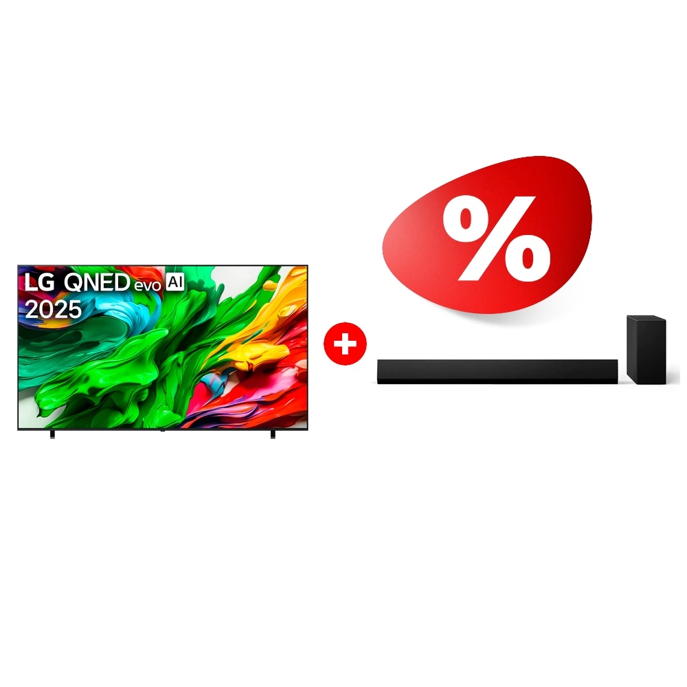 Комплект Саундбар LG SG10TY + QNED телевизор LG 100QNED86A6 