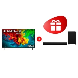 Комплект Саундбар LG S30A + QNED телевизор LG 55QNED83B6A 