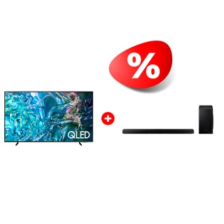 Комплект Cаундбар Samsung HW-Q60T/RU + QLED телевизор Samsung QE75Q60DAUXCE