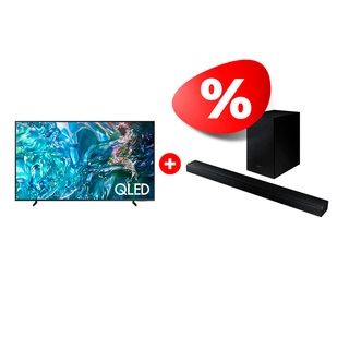 Комплект Саундбар Samsung HW-T530/RU + QLED телевизор Samsung QE65Q60DAUXCE 