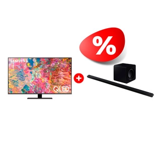 Комплект Саундбар Samsung HW-S800B/RU + QLED телевизор Samsung QE50Q80BAUXCE 
