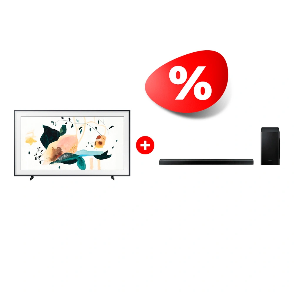 Комплект Саундбар Samsung HW-Q70T/RU + QLED телевизор Samsung Frame QE32LS03TAUXCE (TBKXRU) 