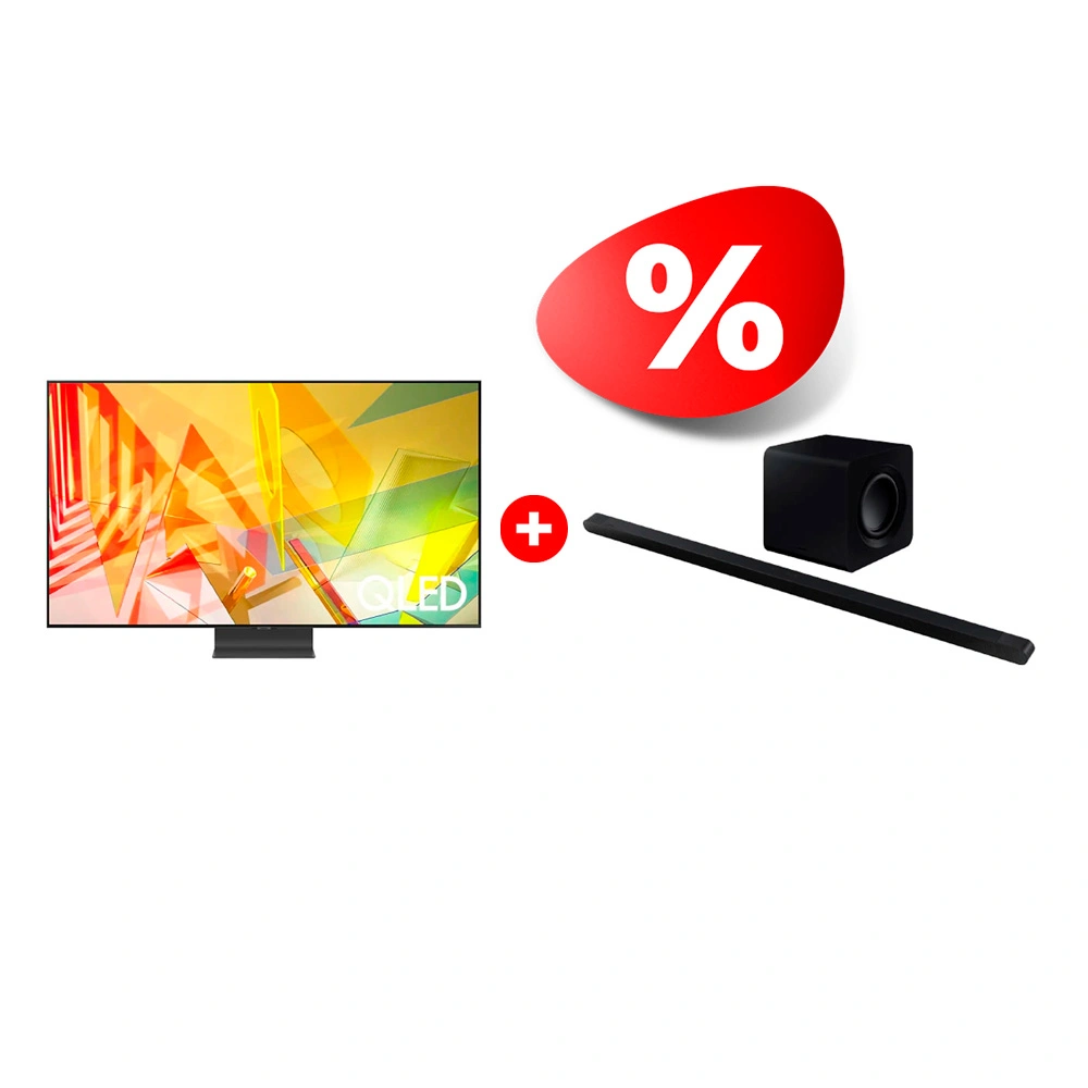 Комплект Саундбар Samsung HW-S800B/RU + QLED телевизор Samsung QE55Q95TAUXCE 