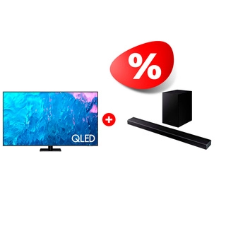 Комплект Саундбар Samsung HW-Q600A/RU + QLED TV Samsung QE85Q70CAUXCE