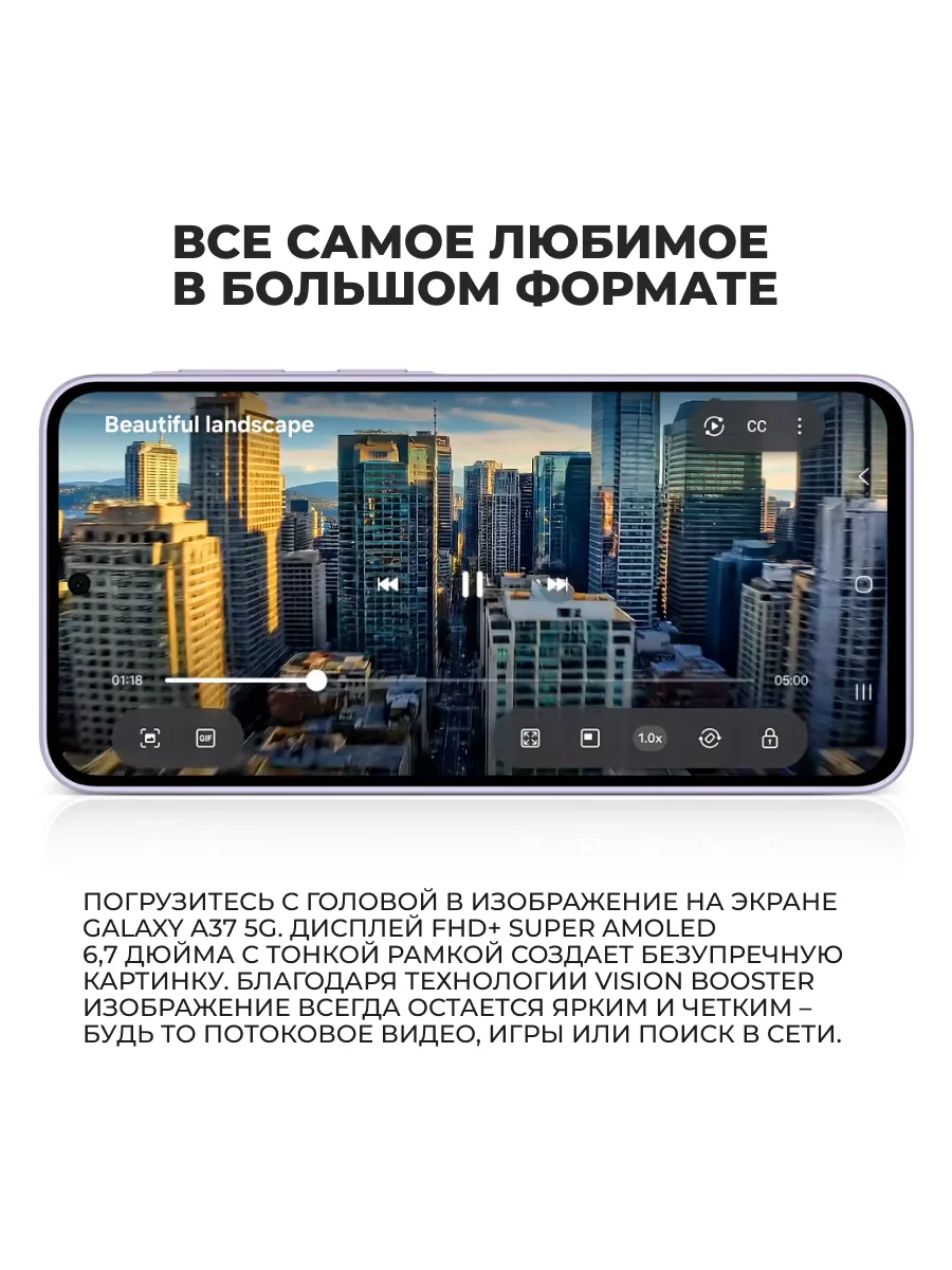 Смартфон Samsung Galaxy A37 5G 8/128GB Gray - фото 9