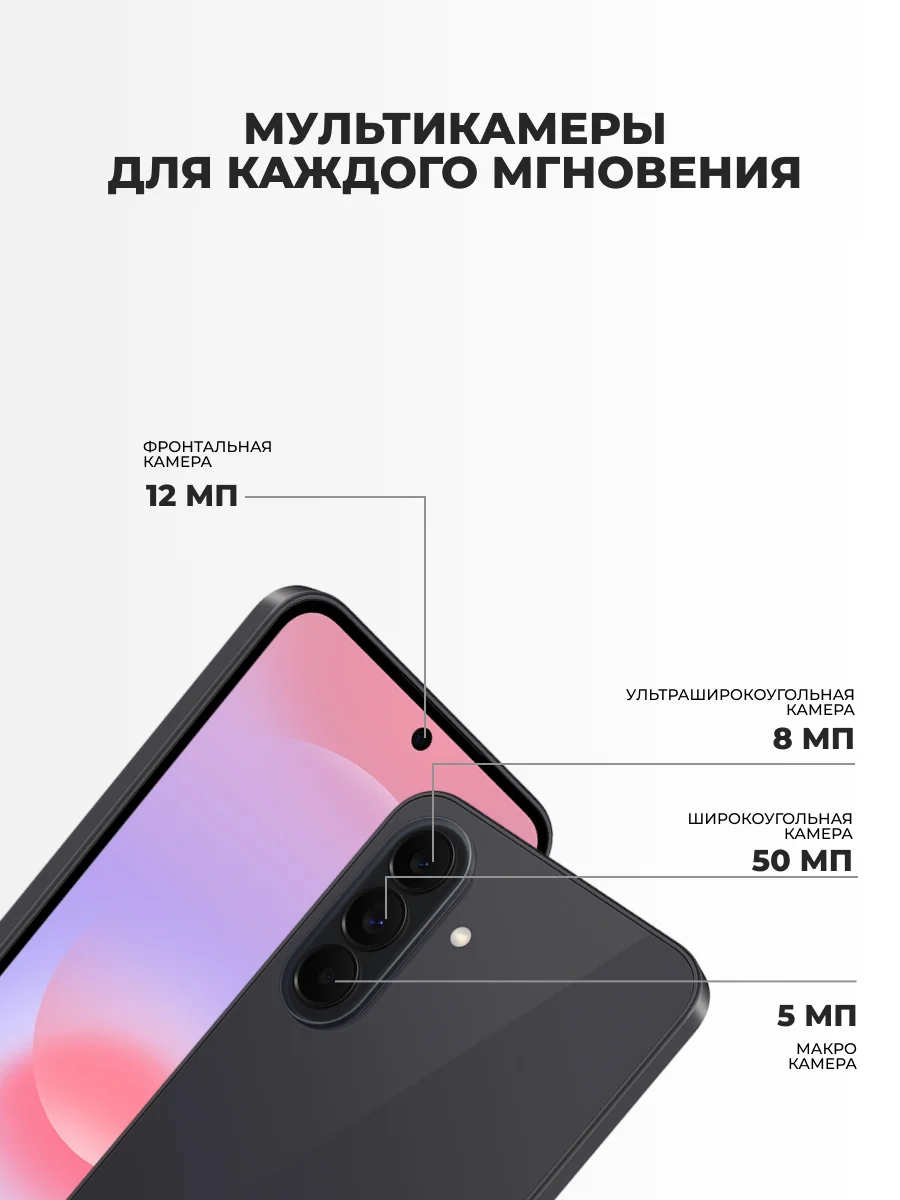 Смартфон Samsung Galaxy A37 5G 8/128GB Gray - фото 5
