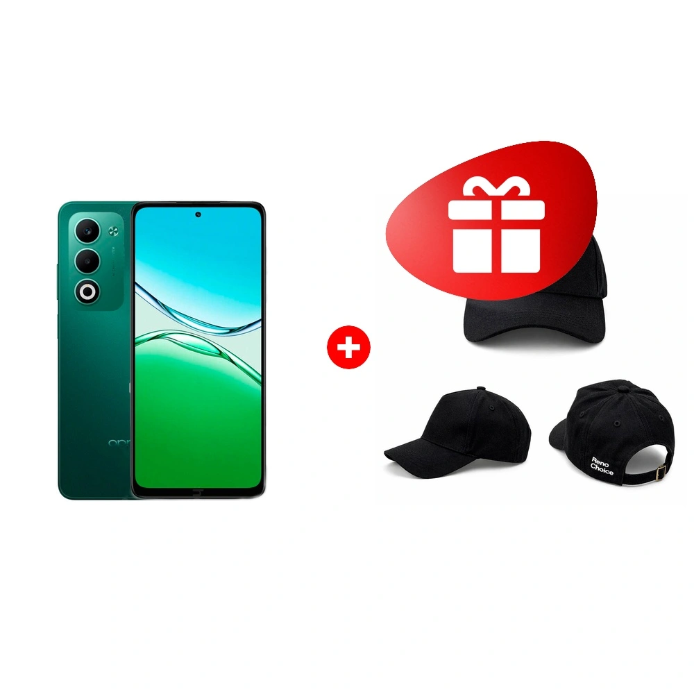 Комплект Смартфон OPPO A5 8/256GB Aurora Green + Бейсбольная кепка Oppo Reno Choice 