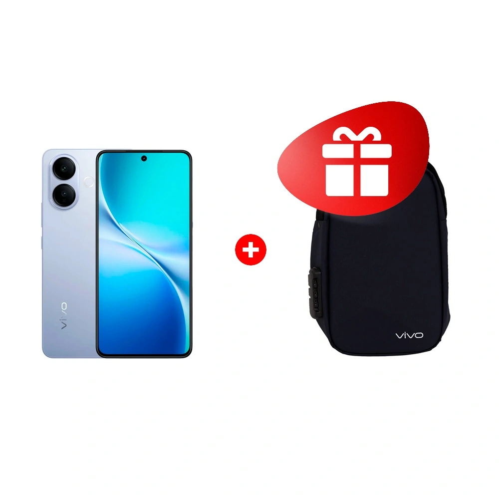 Комплект Смартфон Vivo V60 Lite 8/128GB Blue + Спортивная ранец-сумка Vivo satchel bag 