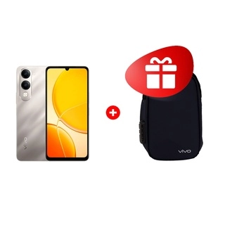 Комплект Смартфон Vivo Y04 4/256GB Titanium Glow + Спортивная ранец-сумка Vivo satchel bag 