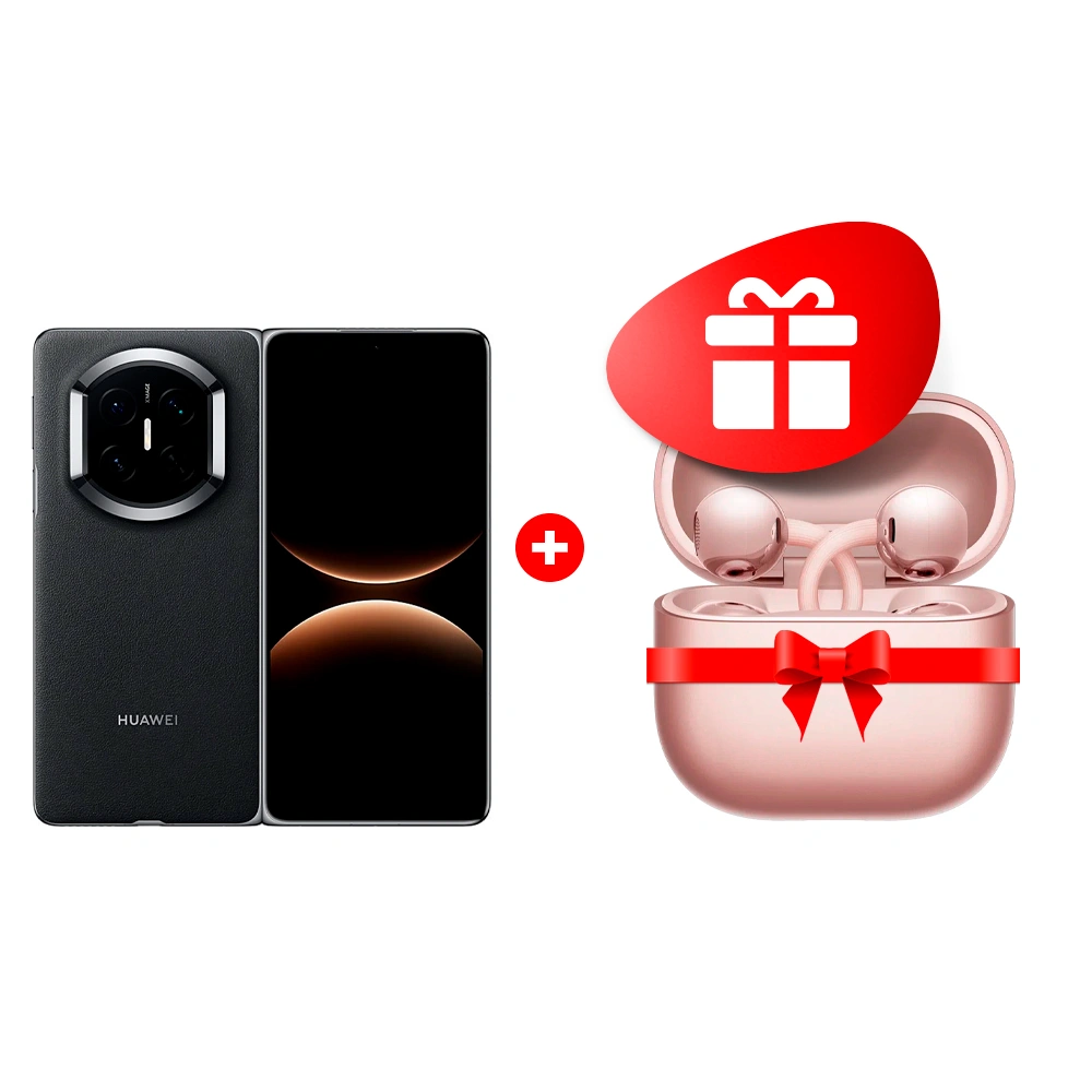 Комплект Смартфон Huawei Mate X7 16/512GB Black + TWS Наушники HUAWEI FreeClip2 Rose Gold Robin-T11 