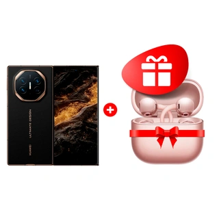 Комплект Смартфон Huawei Mate XT Black + TWS Наушники HUAWEI FreeClip2 Rose Gold Robin-T11 