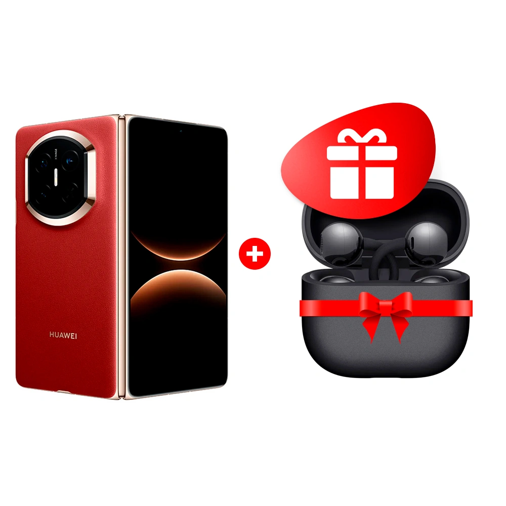 Комплект Смартфон Huawei Mate X7 16/512GB Red + TWS Наушники HUAWEI FreeClip2 Black Robin-T10 