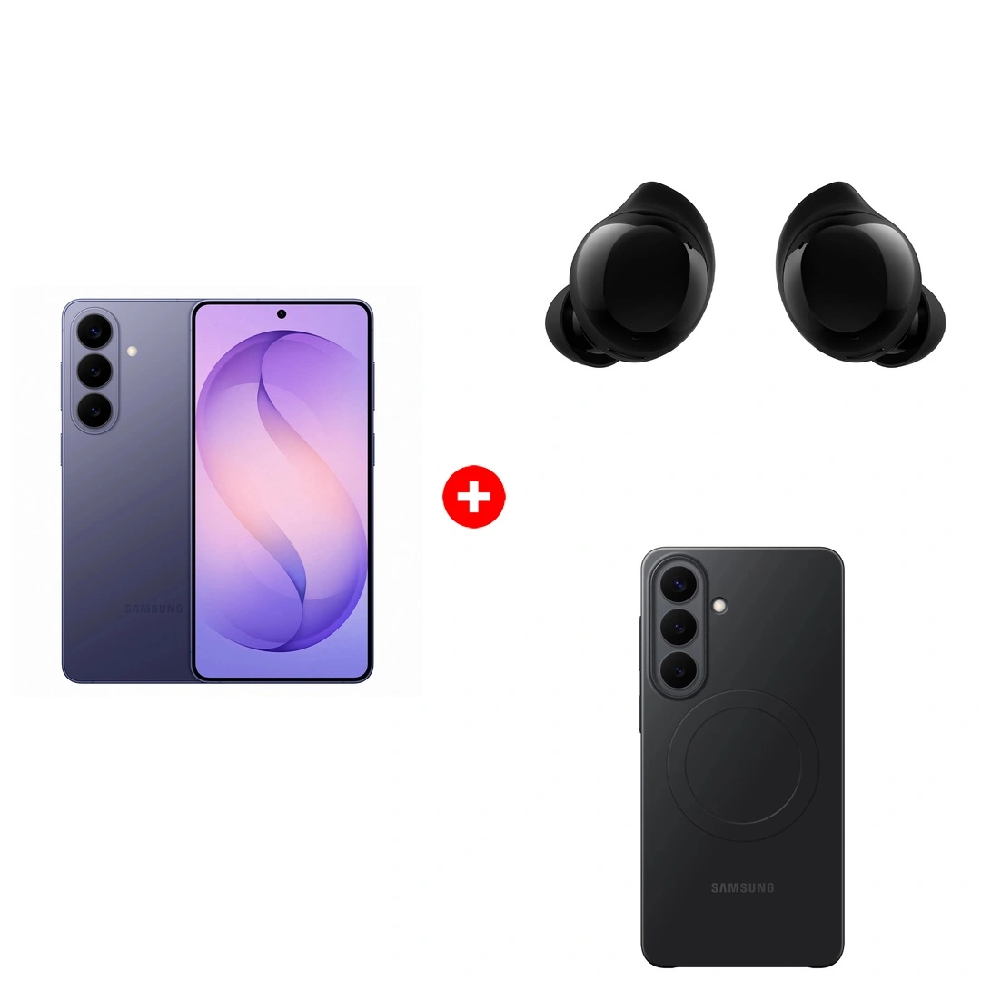 Жиынтық Смартфон Samsung Galaxy S26+ 12/512GB Cobalt violet + Чехол Samsung для Galaxy S26+ Slim Magnet Case + TWS Наушники Samsung Galaxy Buds Core SM-R410NZKACIS Black 
