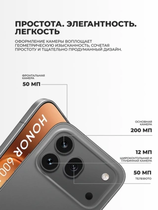Смартфон Honor 600 Pro 12/512GB Black - фото 5