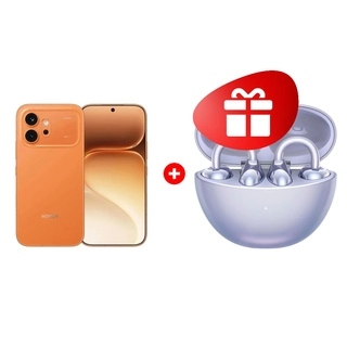 Комплект HONOR 600 8/256GB Orange + HONOR TWS CHOICE Earbuds Clip Purple 