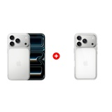 Комплект Apple iPhone 17 Pro 12/256GB Silver + Apple для iPhone 17 Pro Clear Case with MagSafe MGFT4ZM/A 