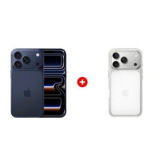 Жиынтық Apple iPhone 17 Pro 12/256GB Deep Blue + Apple для iPhone 17 Pro Clear Case with MagSafe MGFT4ZM/A 