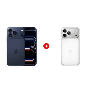 Комплект Apple iPhone 17 Pro Max 12/256GB Deep Blue + Apple для iPhone 17 Pro Max Clear Case with MagSafe MGFW4ZM/A 