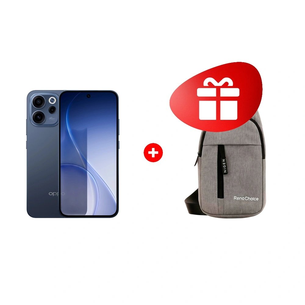 Комплект OPPO Reno15F 12/512GB Twilight Blue + Oppo Reno Choice Gray 