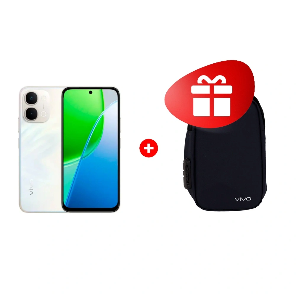 Жиынтық Vivo Y31d 6/128GB White + Vivo satchel bag 