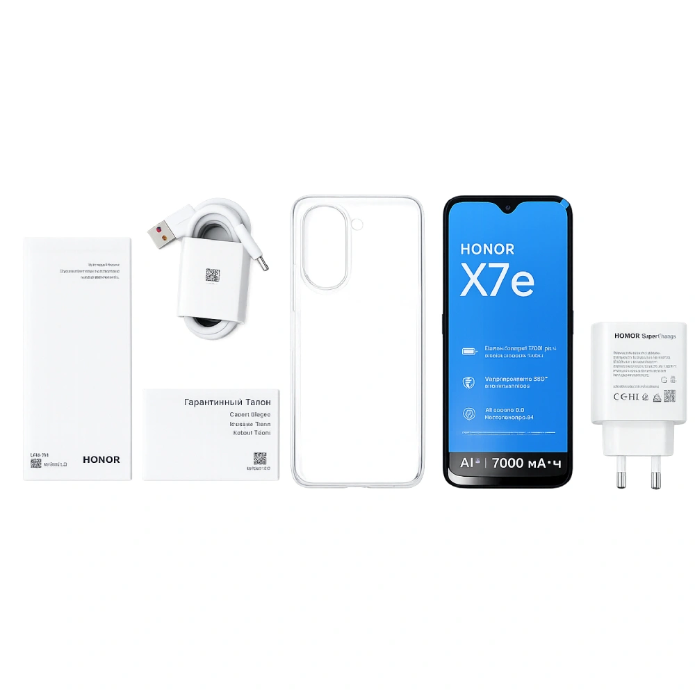 Смартфон Honor X7e 6/256GB Sunrise orange - фото 7
