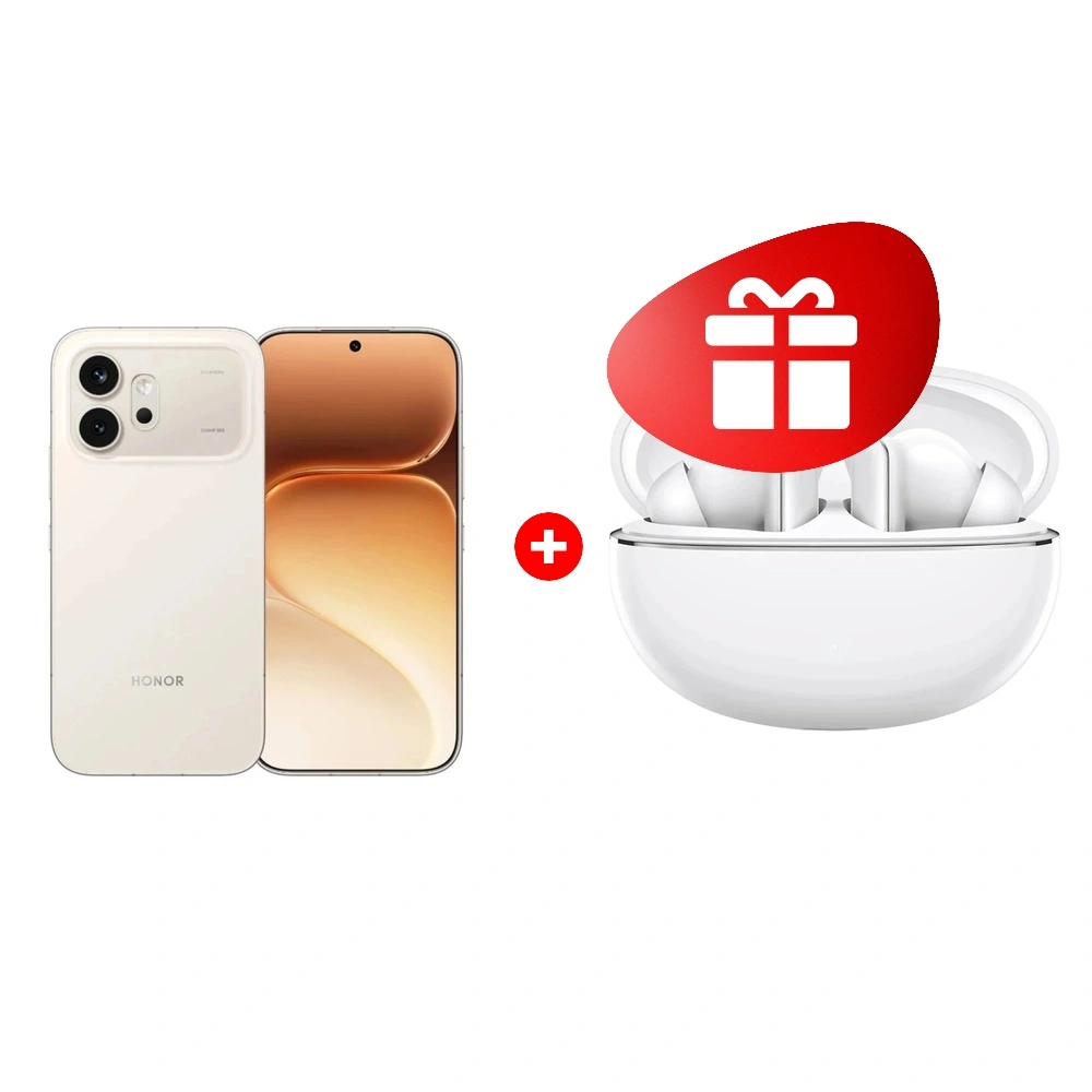 Комплект HONOR 600 8/256GB Golden White + HONOR CHOICE Earbuds X8 white 