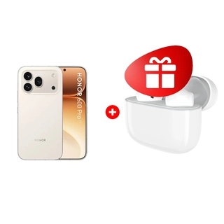 Комплект HONOR 600 Pro 12/512GB Golden White + HONOR CHOICE Earbuds X7 Play white 