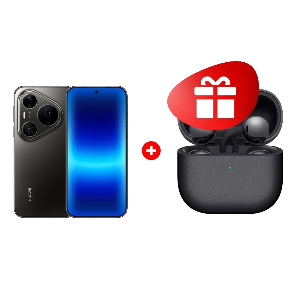 Комплект HUAWEI Pura 90s Pro Max 12/512GB Graphite Black + HUAWEI FreeClip2 Black Robin-T10 