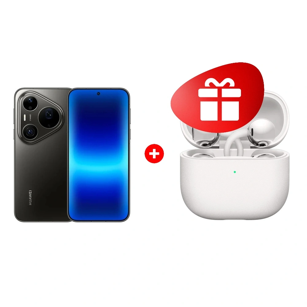 Комплект HUAWEI Pura 90s Pro Max 12/512GB Graphite Black + HUAWEI FreeClip2 White Robin-T10 