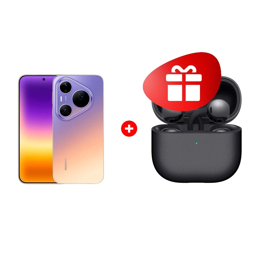 Комплект HUAWEI Pura 90s Pro 12/512GB Max Blaze Purple + HUAWEI FreeClip2 Black Robin-T10 