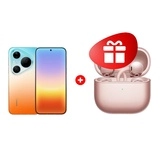 Комплект HUAWEI Pura 90s Pro Max 12/512GB Orange Ocean + HUAWEI FreeClip2 Rose Gold Robin-T11 