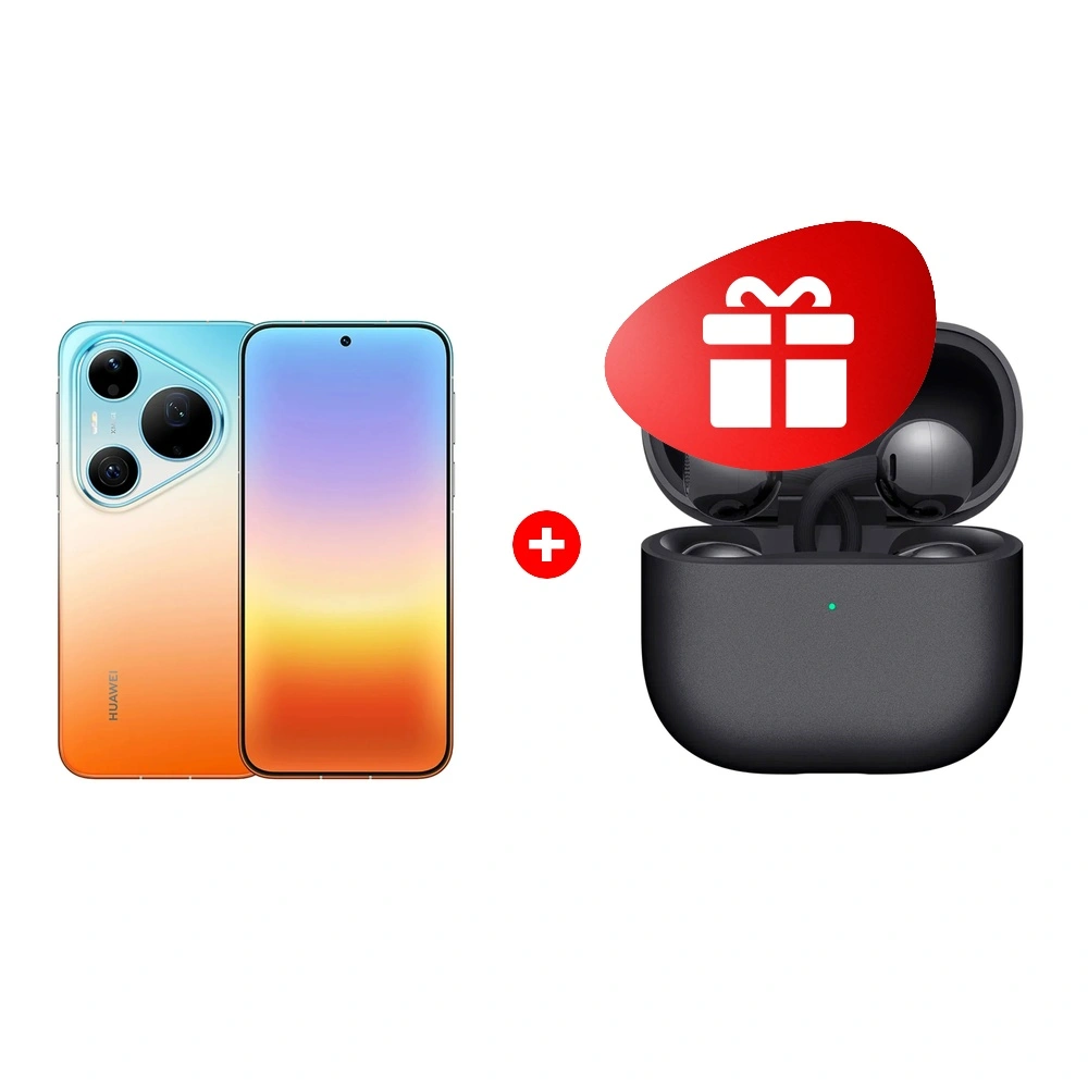 Комплект HUAWEI Pura 90s Pro Max 12/256GB Orange Ocean + HUAWEI FreeClip2 Black Robin-T10 