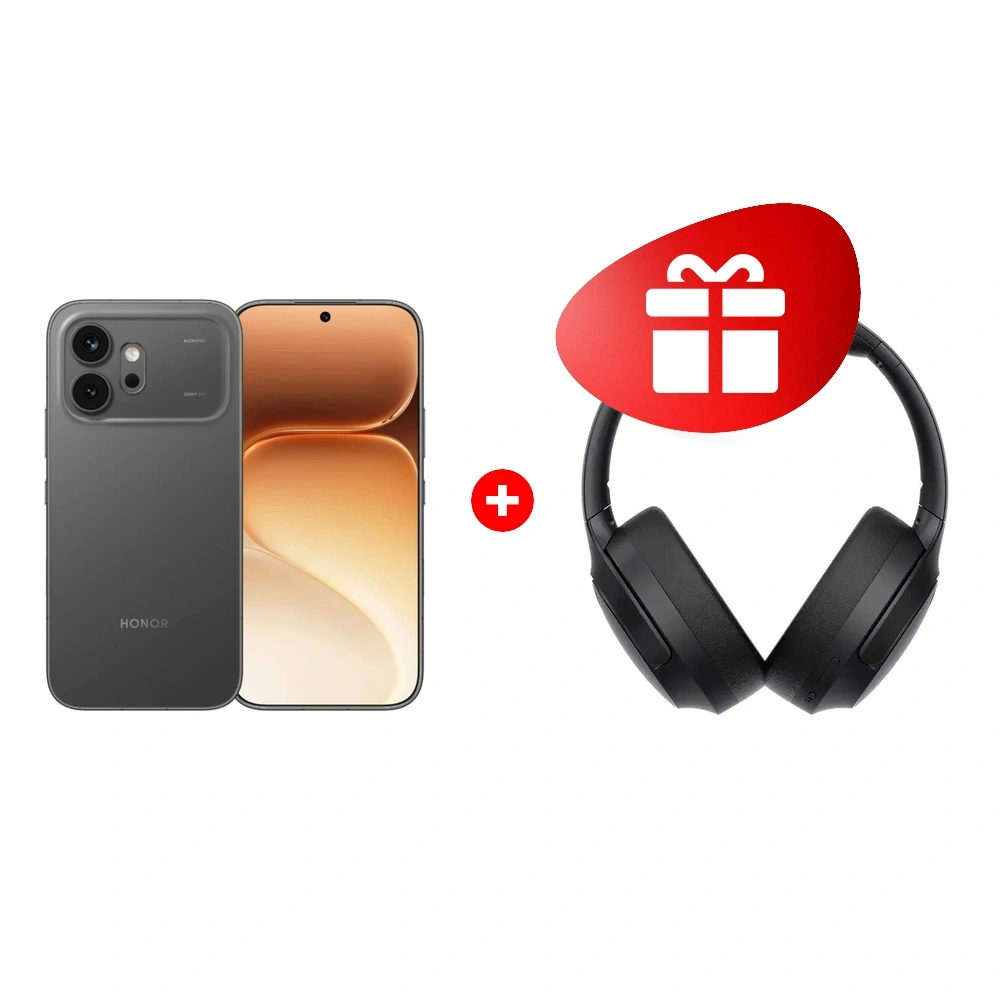 Комплект HONOR 600 8/256GB Black + HONOR CHOICE Headphones black 