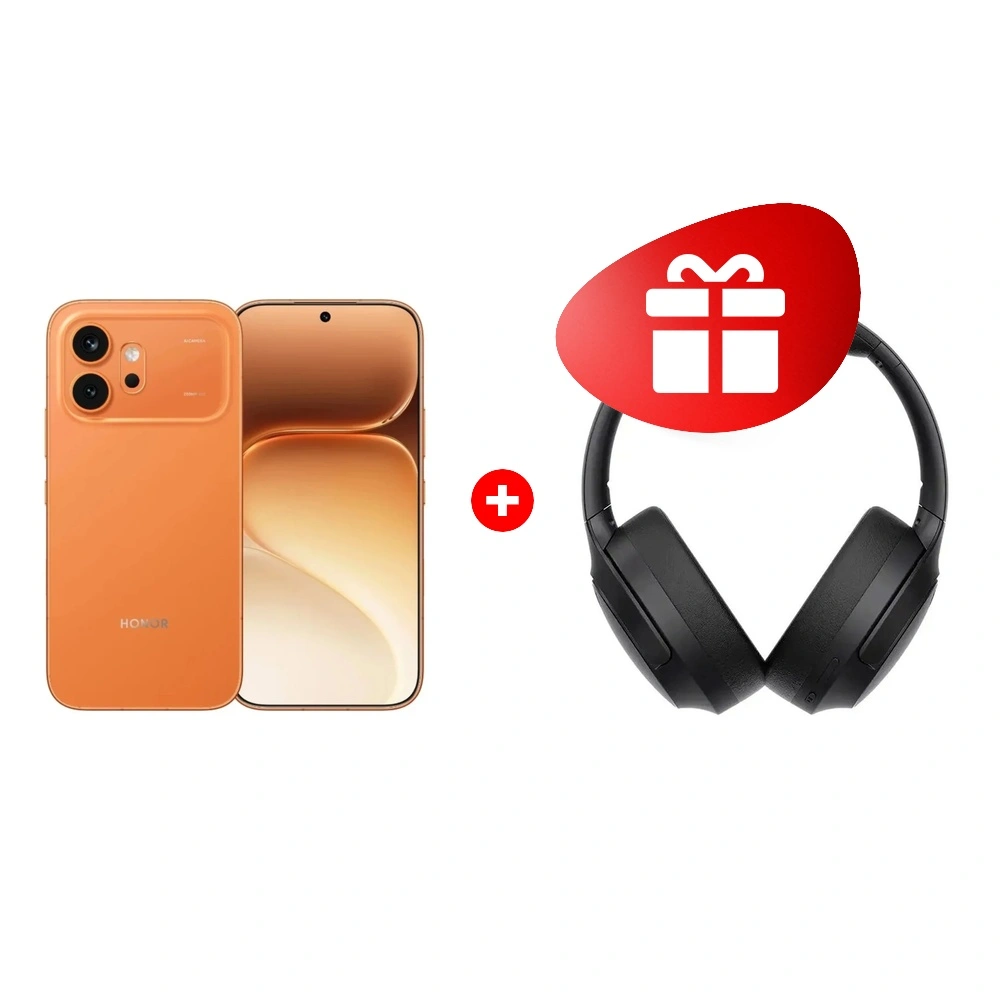 Комплект HONOR 600 8/256GB Orange + HONOR CHOICE Headphones black 