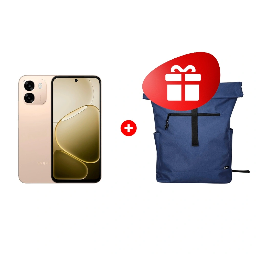 Жиынтық Oppo A6 8/128GB Aurora Gold + Oppo Roll-Top RT319 Тёмно-синий 